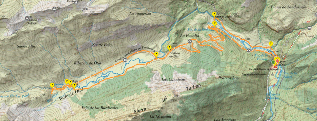 mapa valle de otal