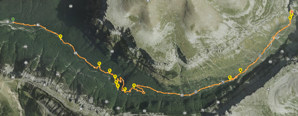 Ruta Pradera de Ordesa a Cola de Caballo