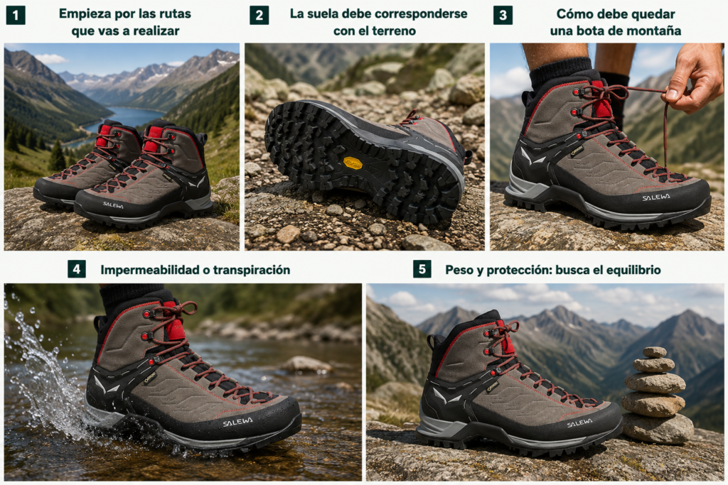 como elegir unas botas de montaña